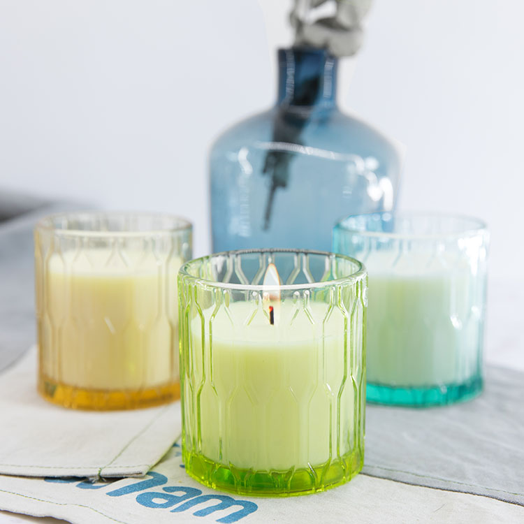 Candle holder soy wax scented candle glass candle jar