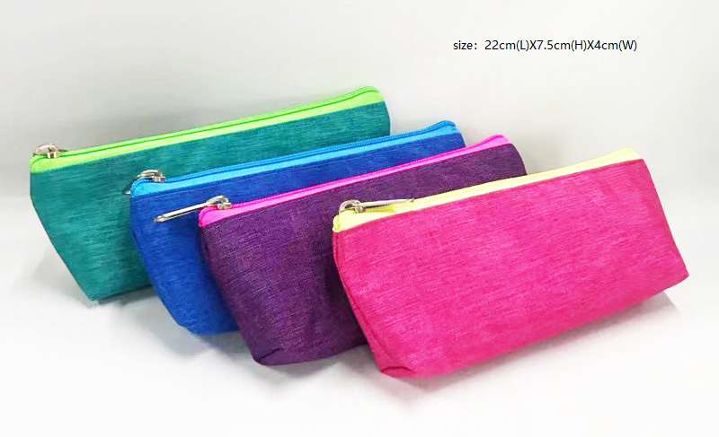 1 zipper highlight color pencil bag