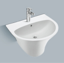 Ceramic wall-hung basin