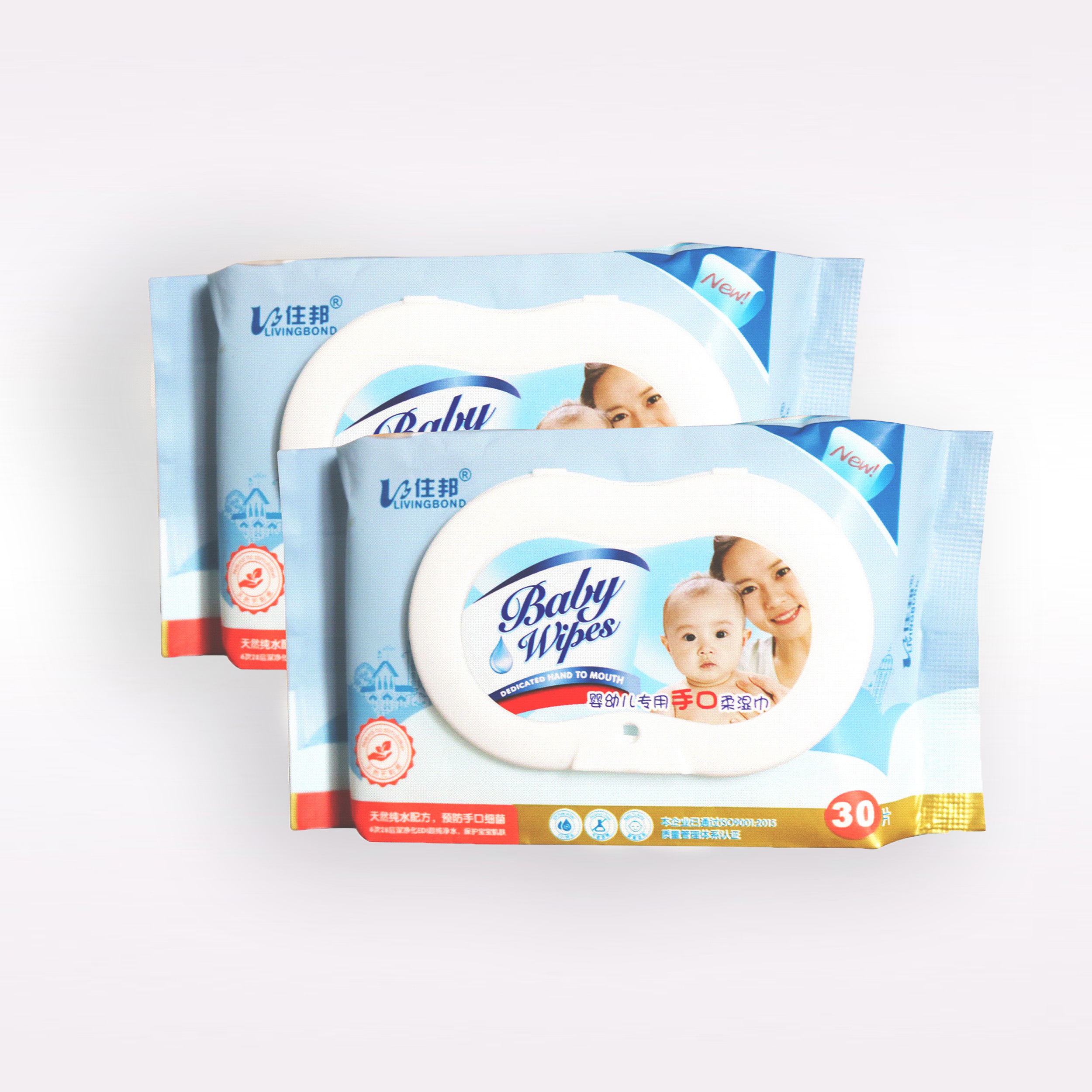 Mini baby wipes/ 10~30pcs pack hand and mouth wipes/ Wholesale refreshing cleansing wipes