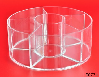 Transparent Cosmetic Storage Tray Acrylic Vanity Makeup Organizer