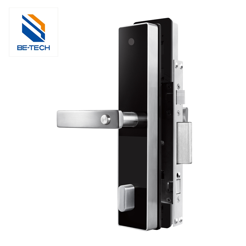 必达感应密码家庭智能门锁不锈钢拉丝大门锁电子锁门锁