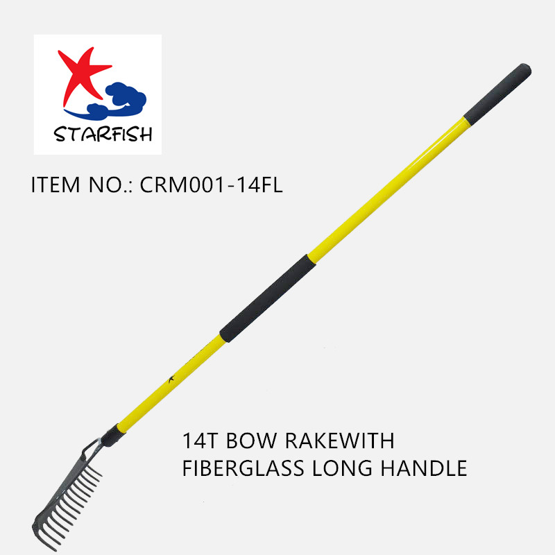 14t Bow Rake With Fiberglass Long Handle