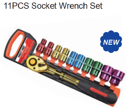 11 PCS Colorful Socket Wrench Set
