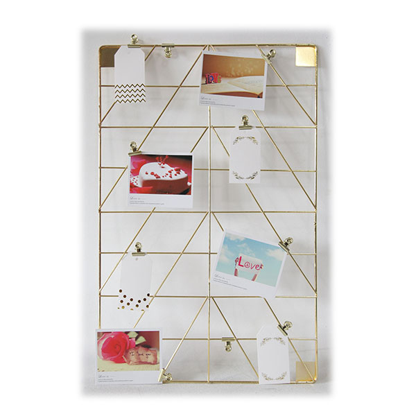 Wire Wall Grid Panel Display Board, Metal Photo Frame, Picture Frame with Clips