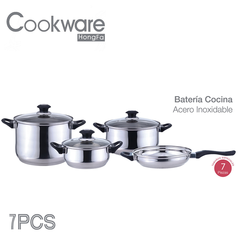 7pc Ss Cookware Set