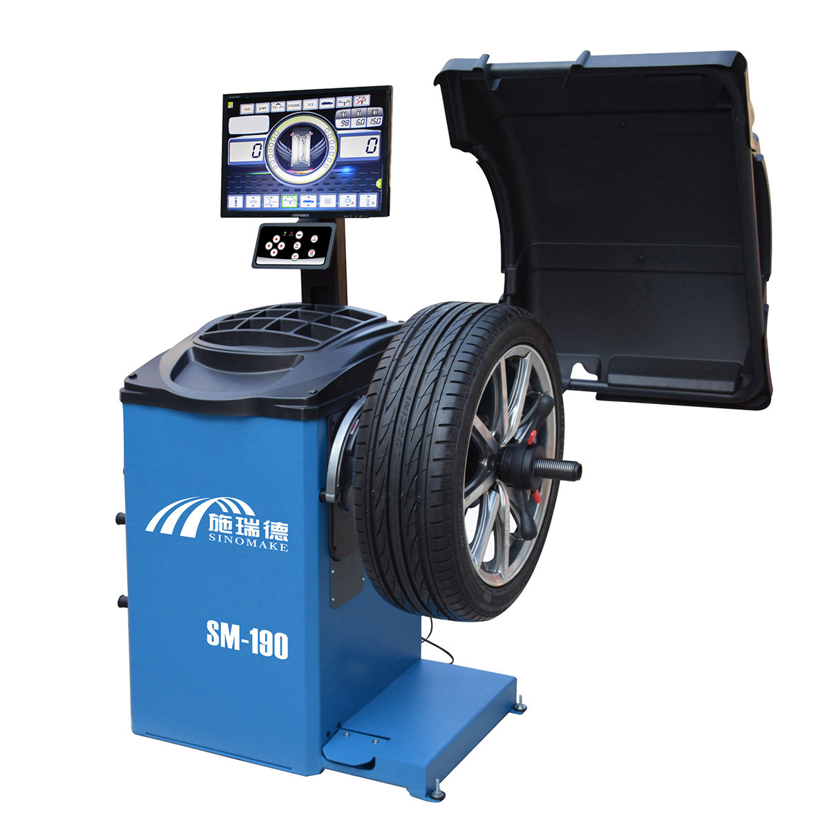WHEEL BALANCER LCD monitor 140rpm standby mode