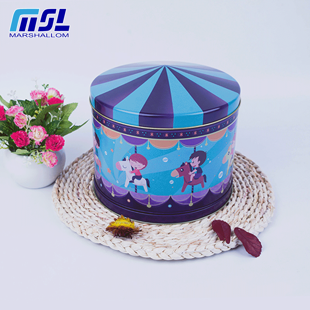 Carousel tin(Tin box tinbox tin can metal can metal box tinbox)