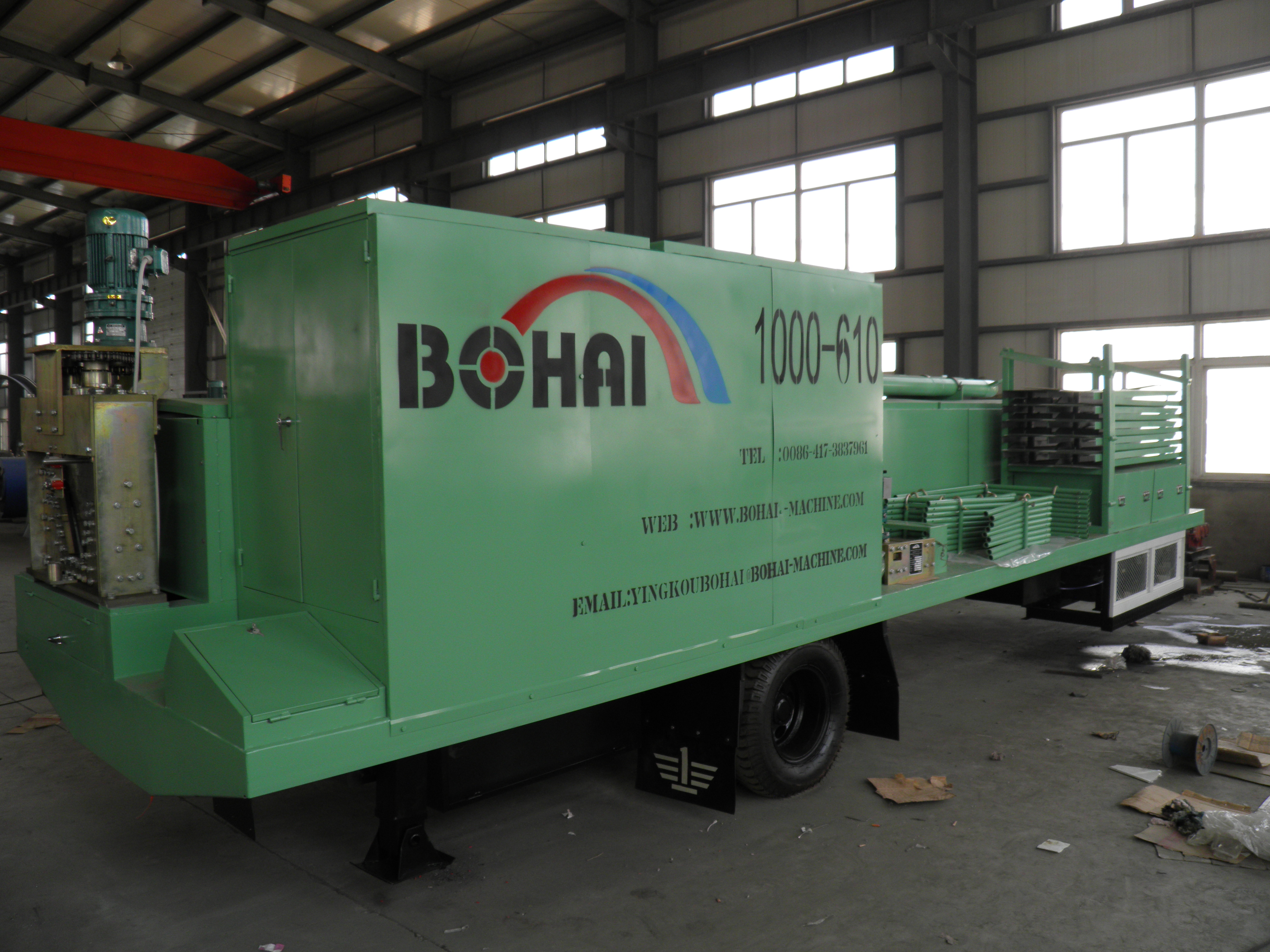 BH-1000-610 Single Axles Arch Roof Making Machine