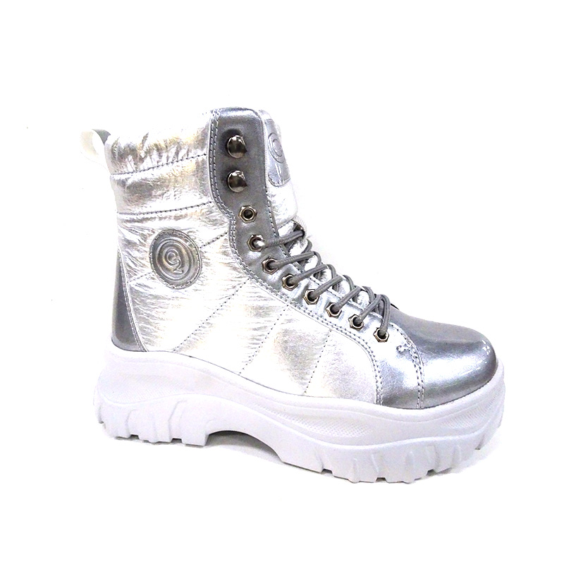 SMW20059 women's Sneakers Faux Fur Winter Ankle Snow Booties Warm Outdoor Hiking Shoes