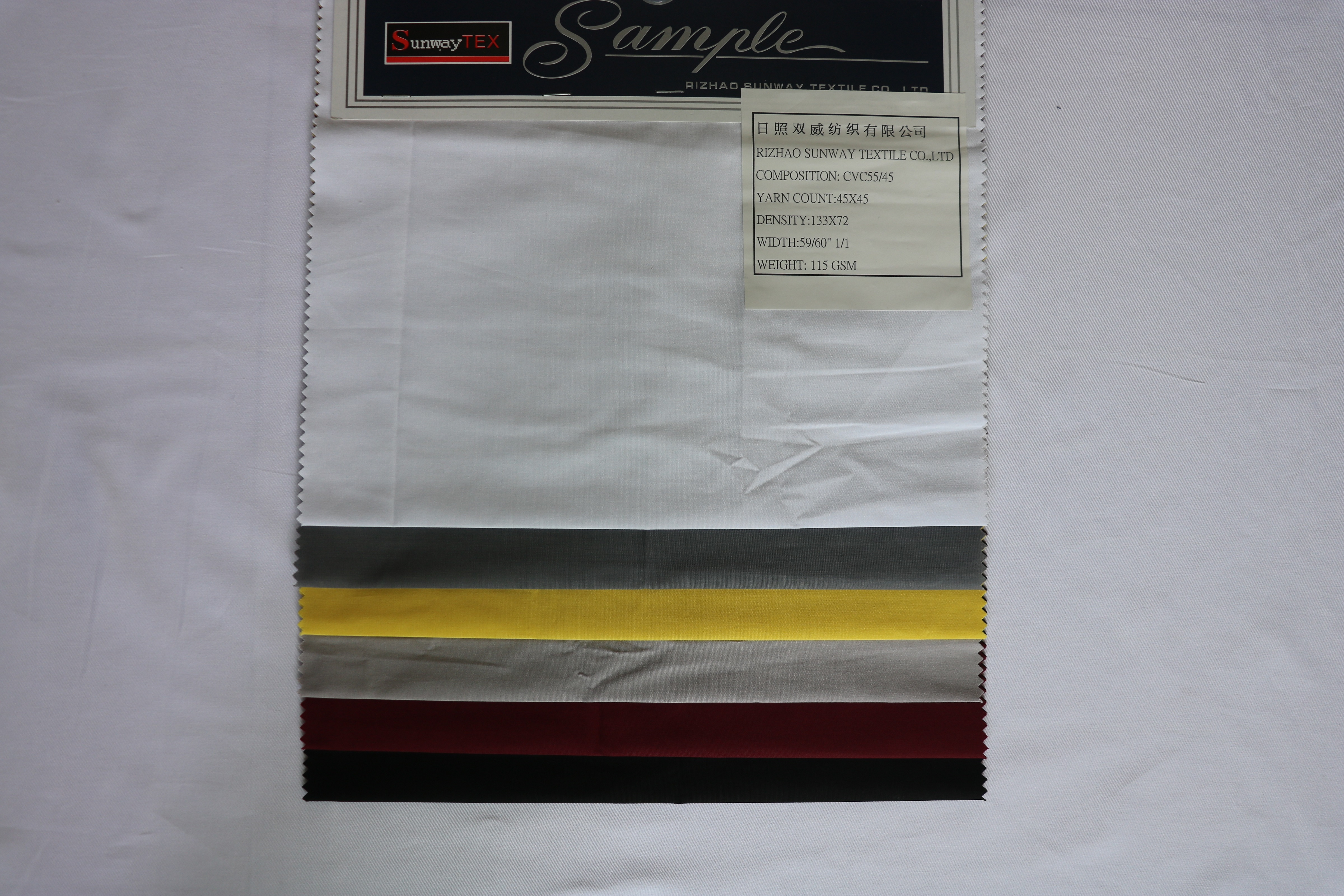 55%cotton 45%poly 115gsm Poplin Dyed
