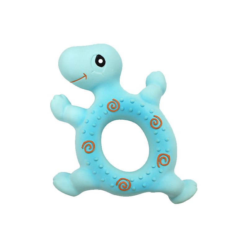 Latex Tortoise- medium BB whistle, 6.6" Dog Toys