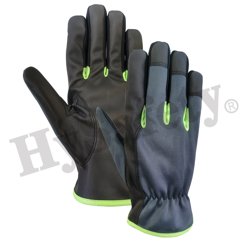 Mechanics gloves, Garden glove,PU glove, work glove, firm fit gloves