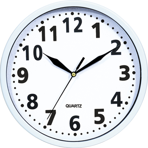 Wall clock; quartz clock; glass lens; best sale; cheap; promotion; gift; simple round clock; 10inch 25cm