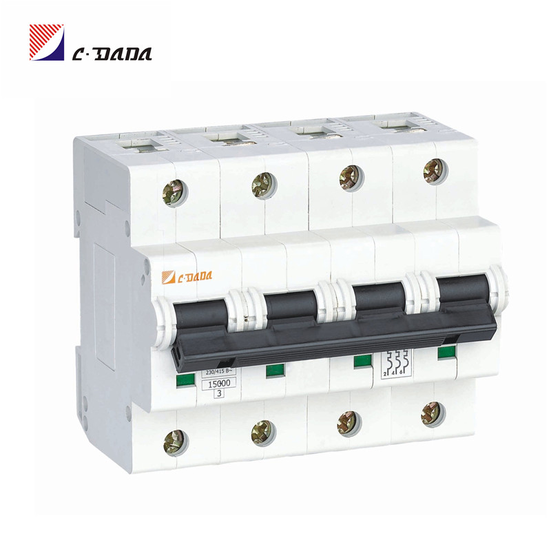 MCB DAB7-125 4P Miniature Circuit breaker 15KA 27mm