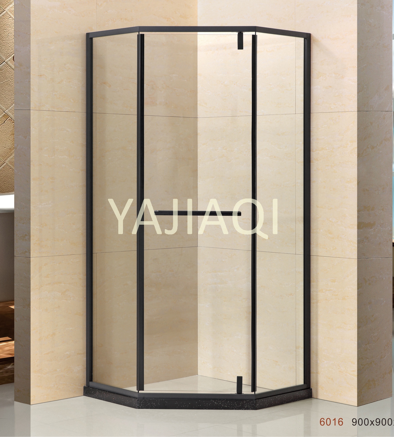 Black 304SS shower cabin