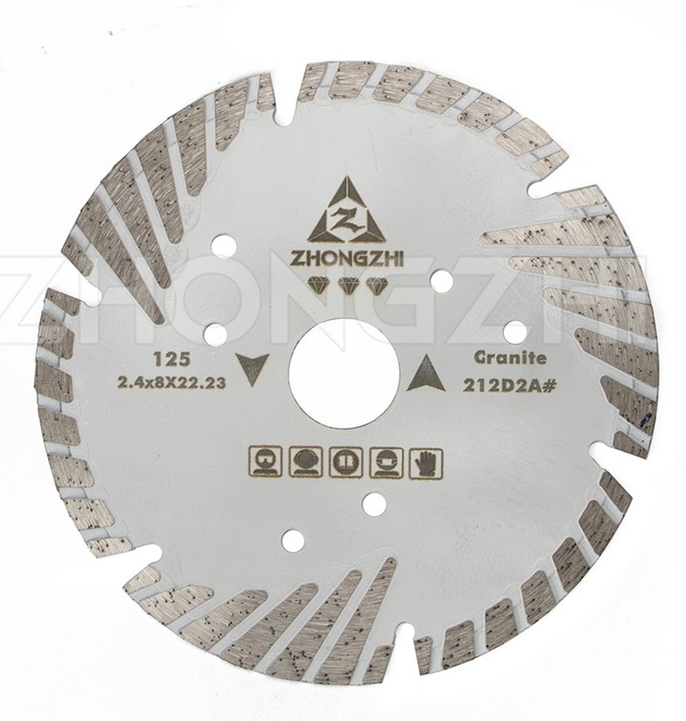 001 Sintered bevel turbo blade （segmented type and continous rim type)