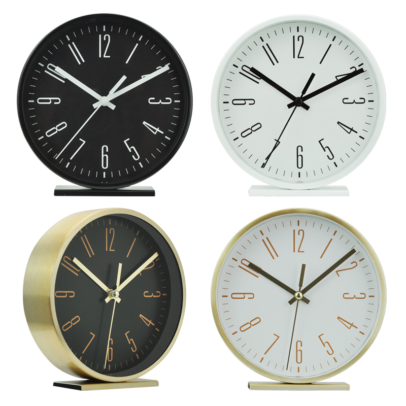 Metal table alarm clock