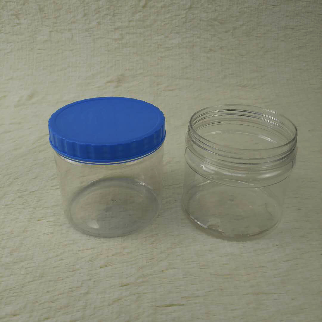 Plastic jar for food 200ml jar screw lid PETS plastic jars