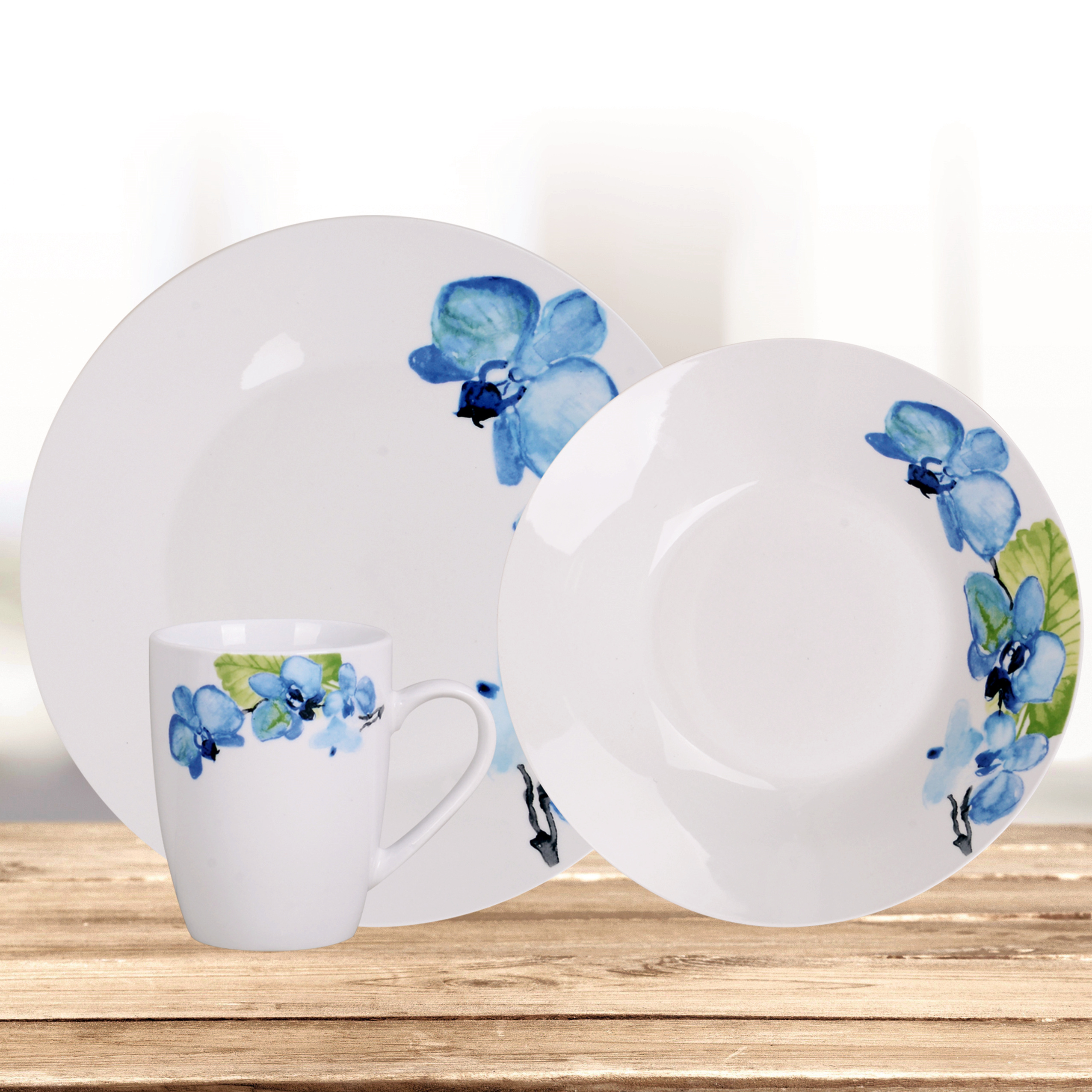 12 PCS Dinnerware Set Partial Decal