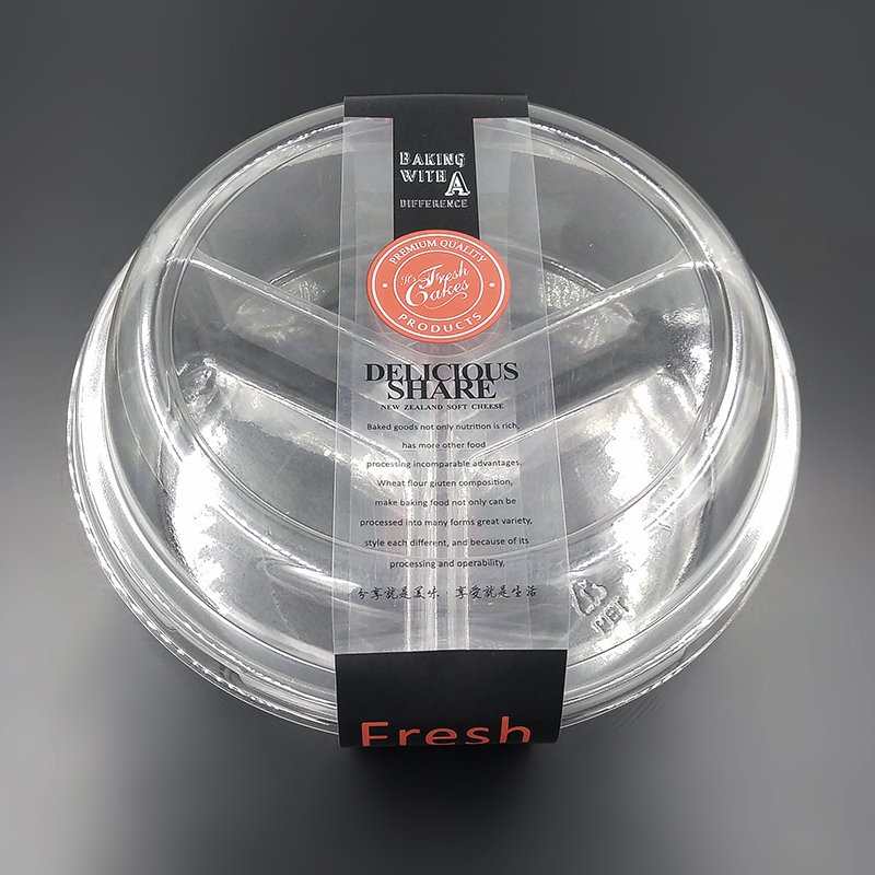 3 comparment fruit cake box
