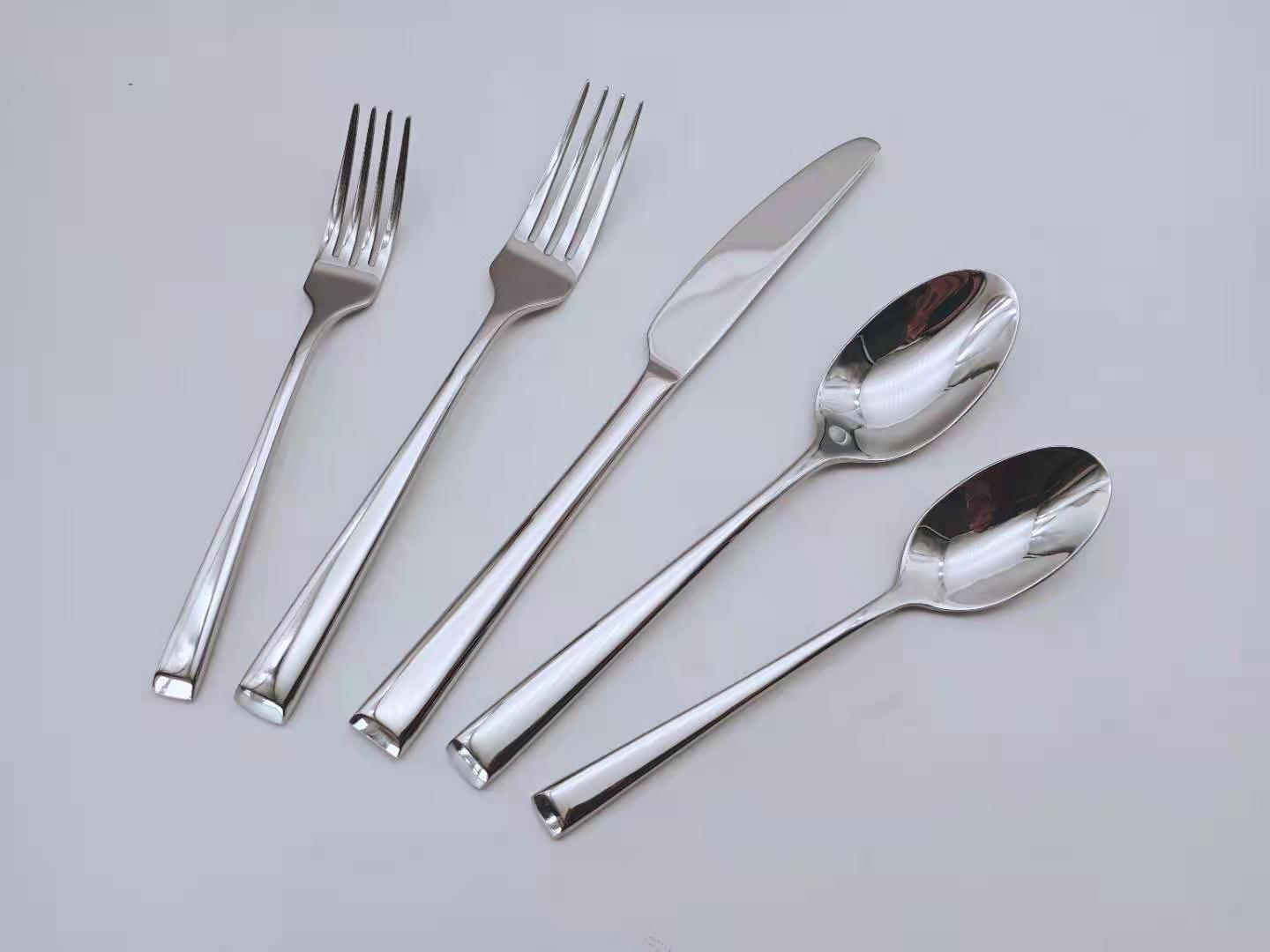 stainless steel cutlery spoon fork knife
