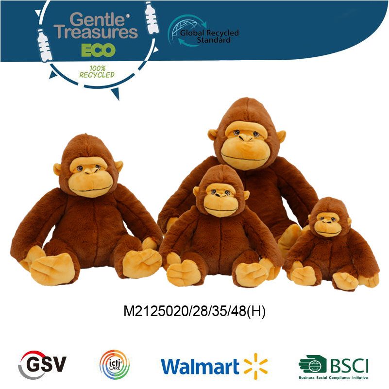 Eco animals Monkey GTST PLUSH TOY（M2125020/28/35/48(H)）