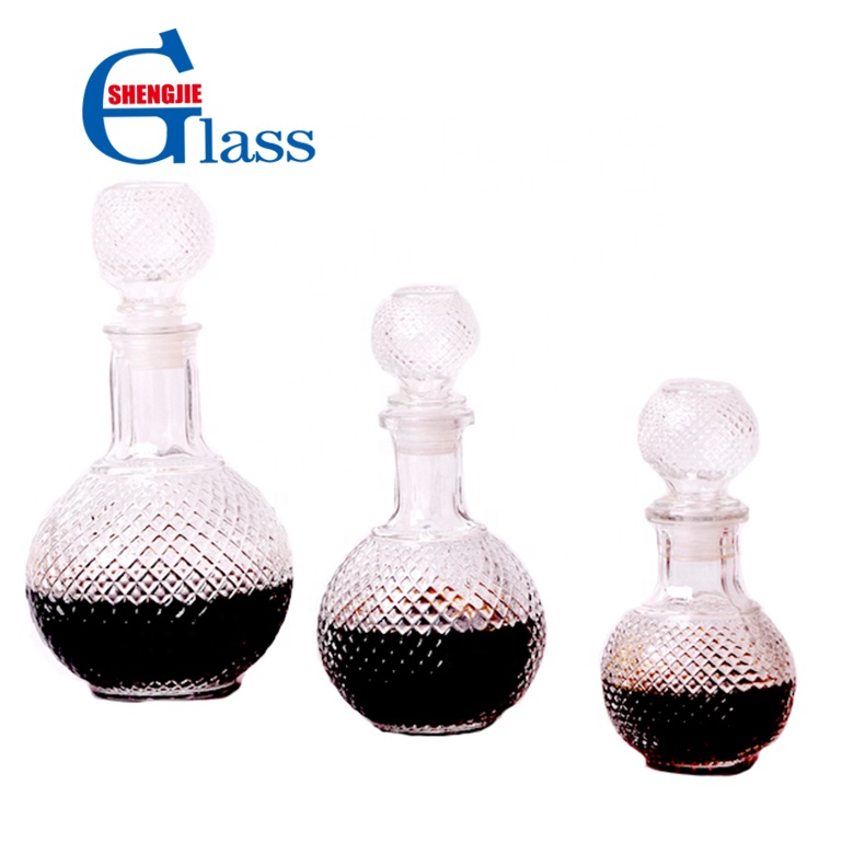 Vodka Wine Glass Bottle with Glass Ball Stopper