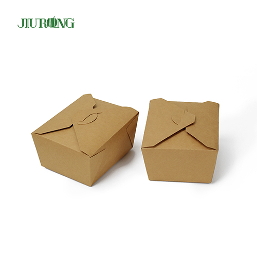 Folding paper takeout box