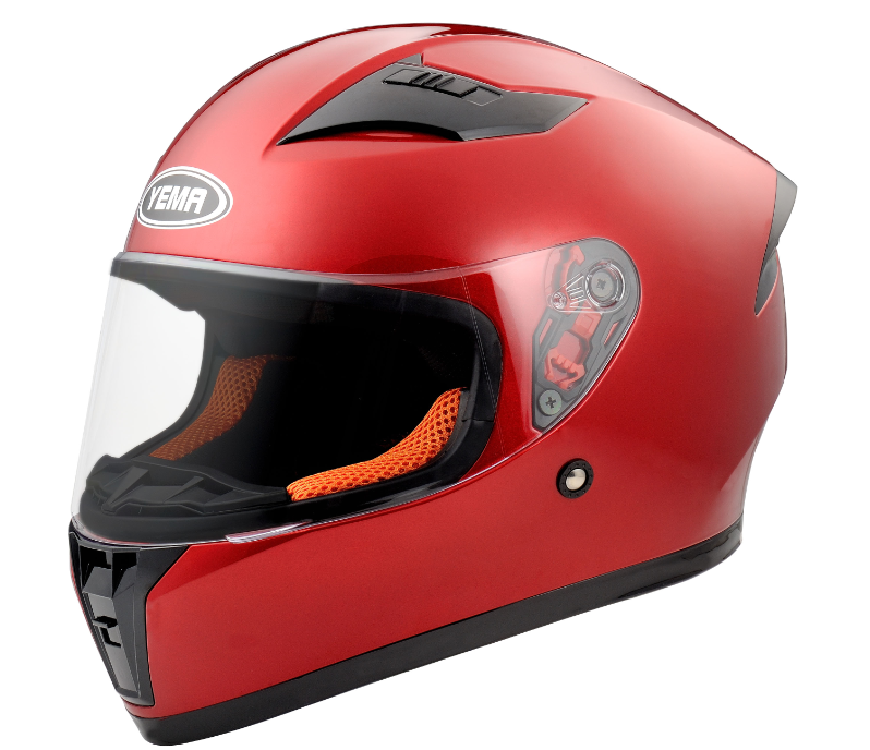 Motorcycle Full Face Helmet DOT Approved - YEMA YM-831 Motorbike Moped Street Bike Racing Casco Moto Helmet with Single visor for Adult,Youth Men and Women