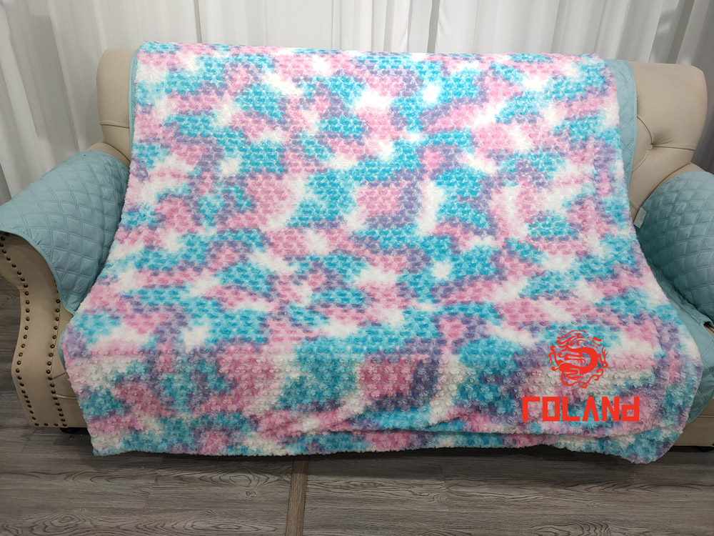 Printed Pv Fur With Brushing, Flannel Backside 2 Layer Blanket/Throw
