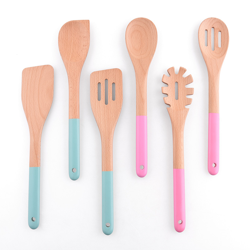 Eco-friendly and Safe 6pcs Wood Kitchen Utensils Set