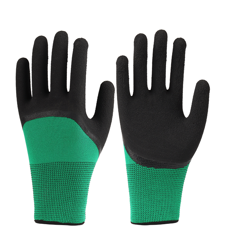 13g Polyester Foam Latex Coated Gloves
