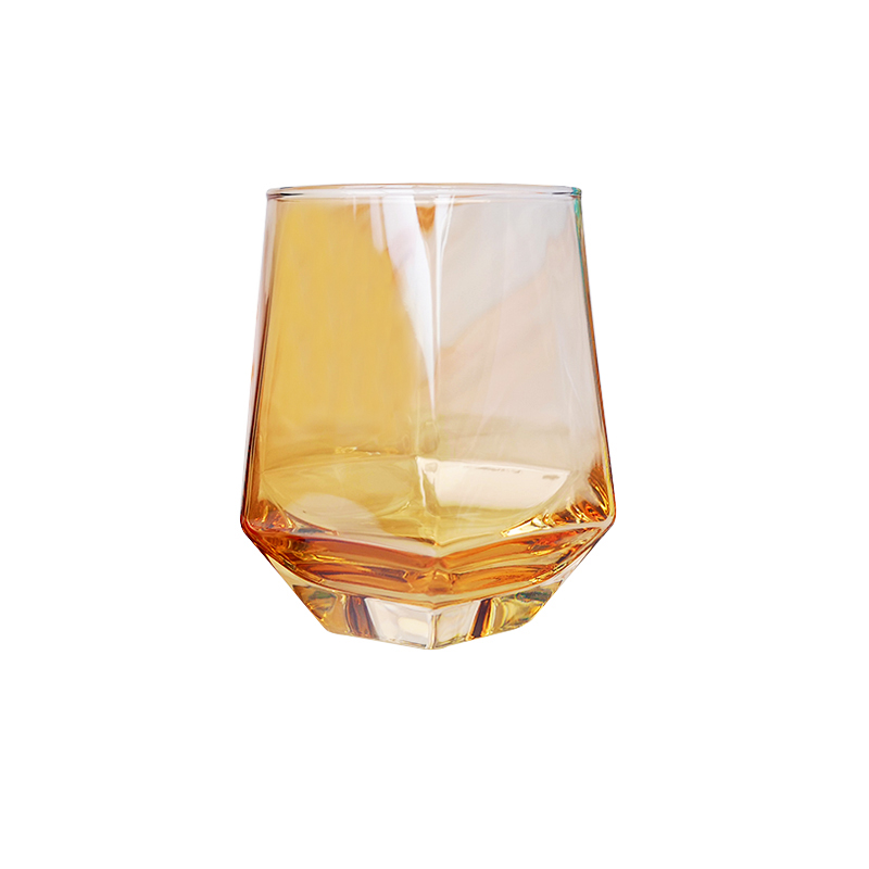 Amber Hexagonal Cup