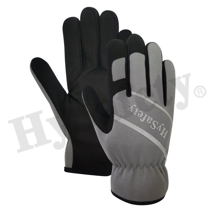 Mechanics gloves, synthetic leather glove, work glove, work gloves,reflective gloves