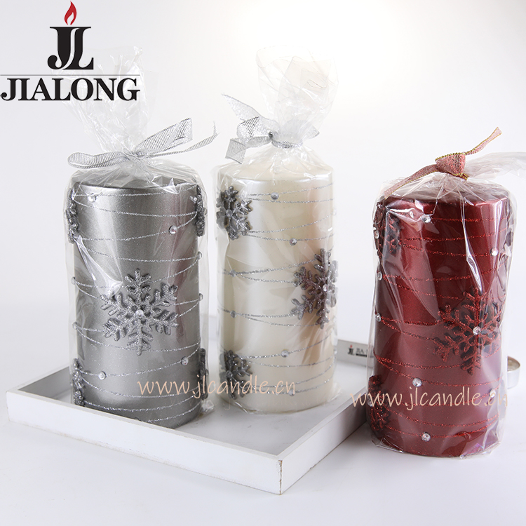 Scented candle pillar candle art candle Christmas candle