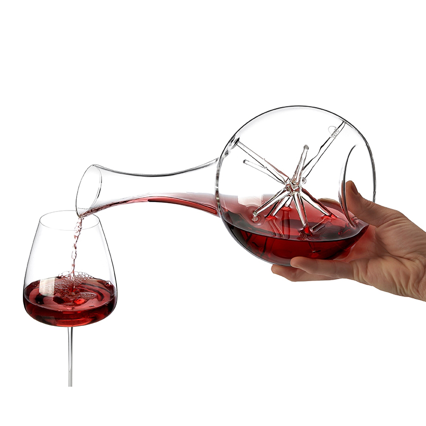 New design hand blown borosilicate glass Wine decanter