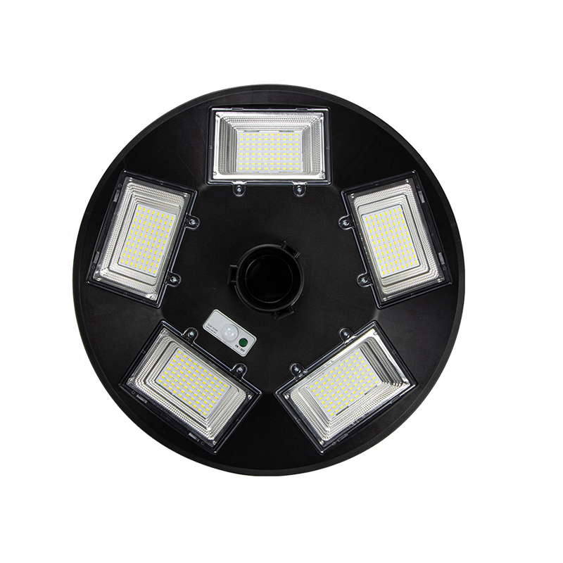 300W IP65防水防尘长照明时间ABS户外led灯柱太阳能运动传感器UFO灯庭院灯