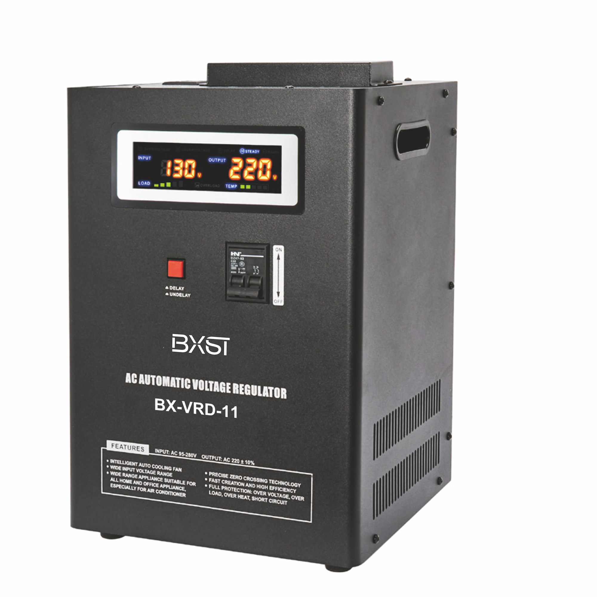 BX-VRD11 Led Display Automatic AC Voltage Regulator Stabilizer, Voltage Stabilizer for Home