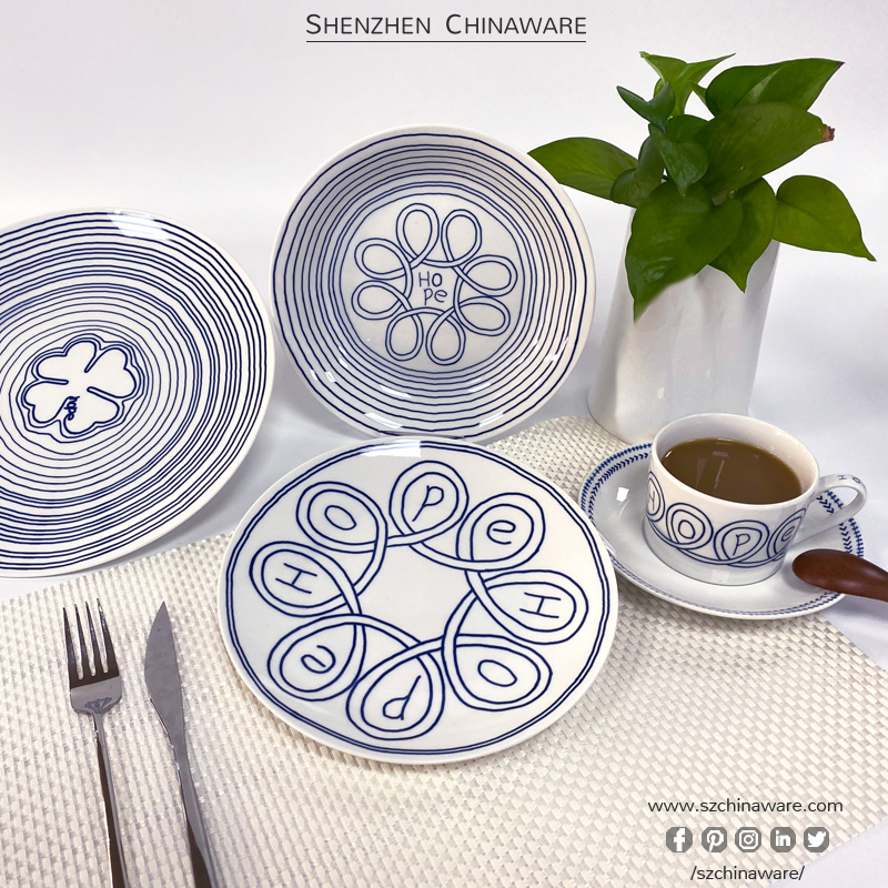 Porcelain New Bone China Tableware Four-Leaves Upmarket P497 Quality Tableware SZChinaware Dinner set,New Bone China Collection Porcelain Dinner Set