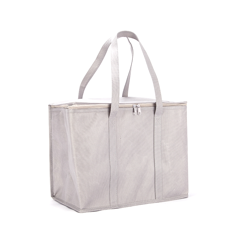 Custom Printing Cheap Picnic Grocery Insulated Zipper Lunch Cooler Bag