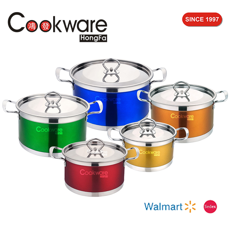 10pcs Stainless Steel Cookware Set