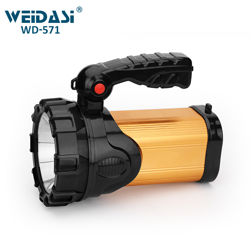 Professional rechargeable led searchlight handle spotlight for outdoor