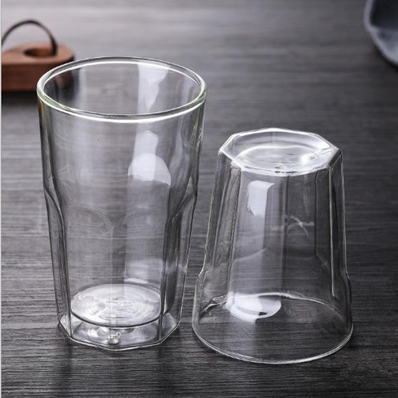 Double octagon heat-proof glass