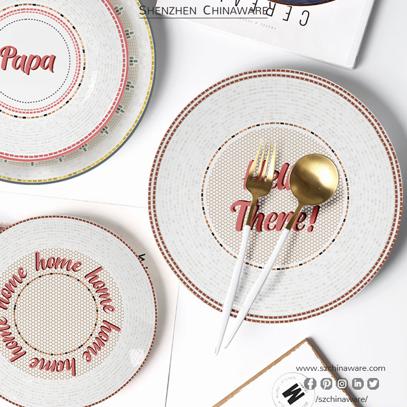 Porcelain New Bone China Tableware Bule Marble P574 Tableware SZChinaware New Bone China Dinnerware Sets Plates and Bowls