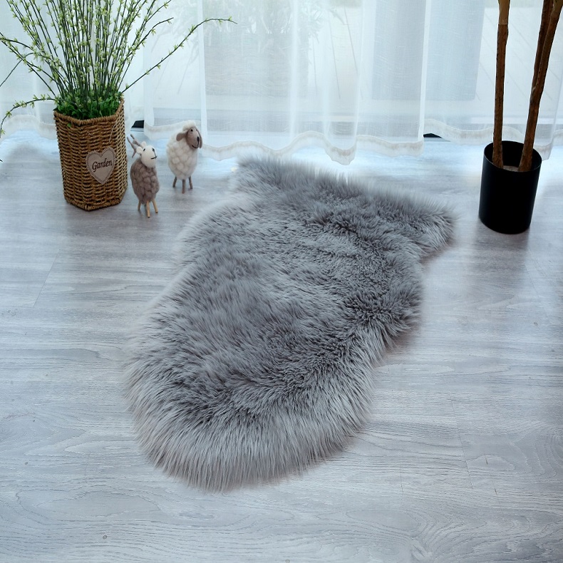 Hot Sales Animal shape sheepskin faux fur Rug carpet Shaggy Long hair faux fur floor Area Rug Mat