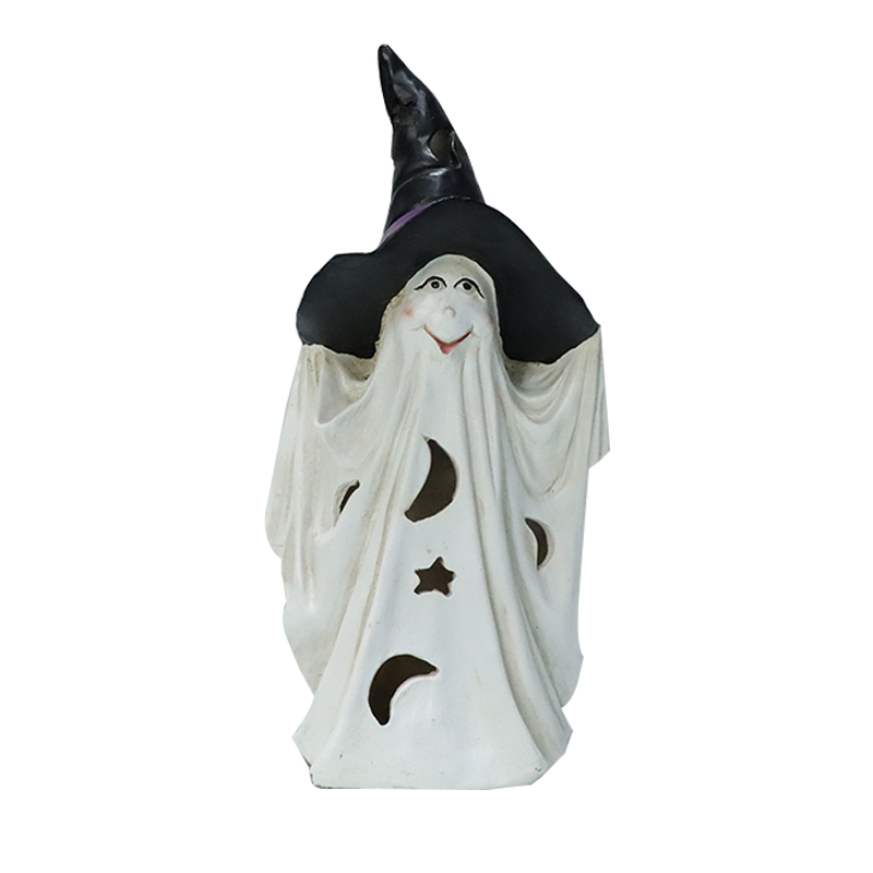 Halloween Costume Cute Funny Face Ornament Resin Halloween Decorations Statue Garden Figurines