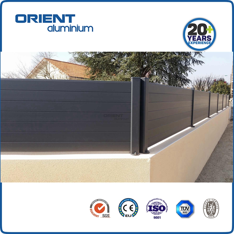 6063 T5 Aluminium Alloy Metal Privacy Fence for sale