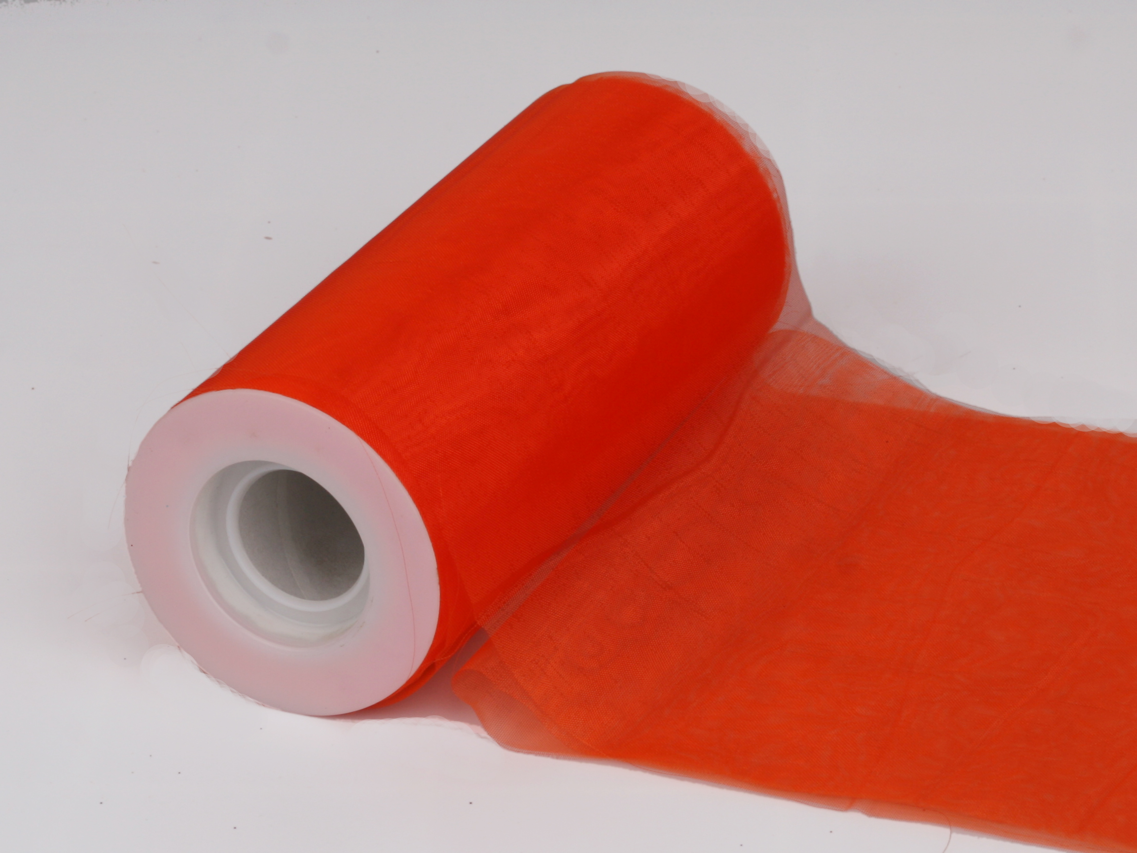 Organza fabric decorative tulle roll solid color tulle roll wedding party gift box packaging