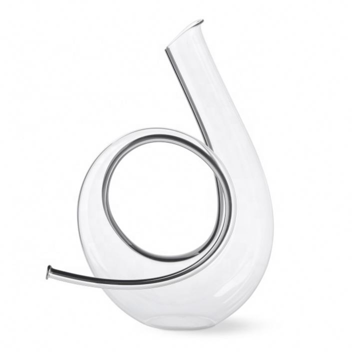Lead free crystal decanter